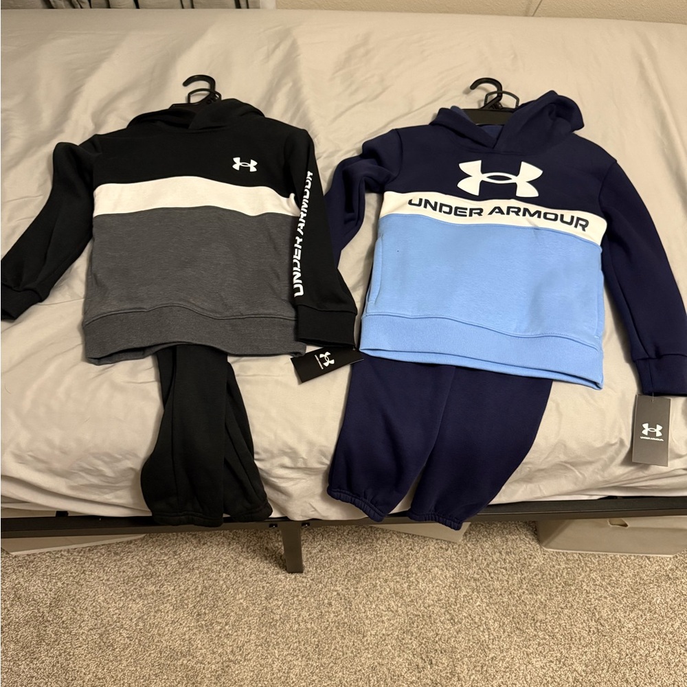 (2) NWT Under Armour 2 piece sets size 5